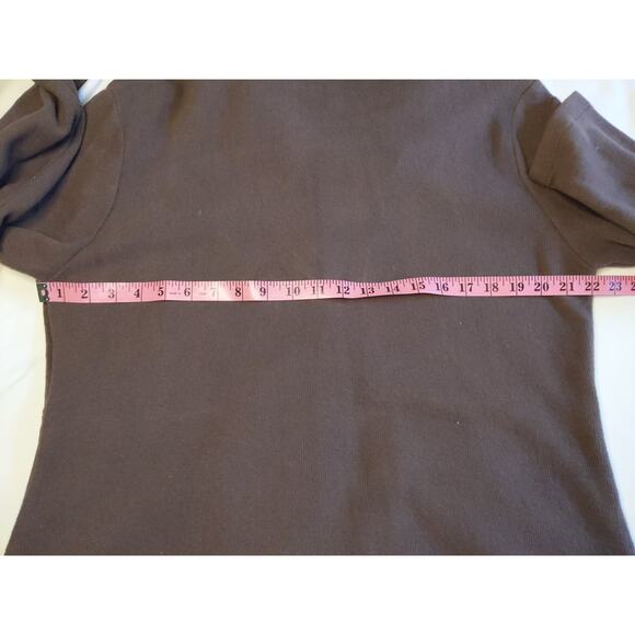 Fat Hat Clothing Company Women's Size Medium Brown Button Down Cardigan Swterer - Picture 6 of 7